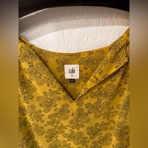 Cabi yellow and black blouse
